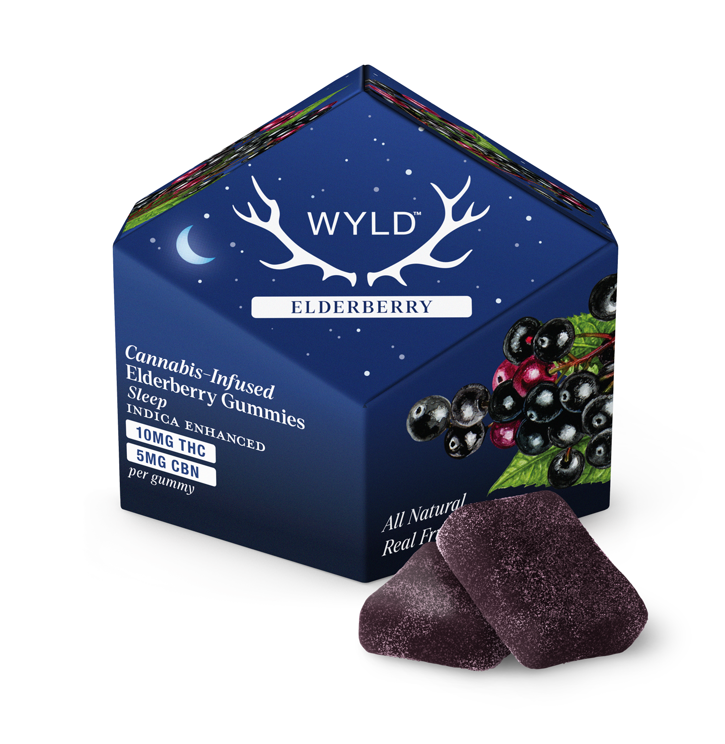 Wyld THC/CBN 2:1 Indica Elderberry Gummies
